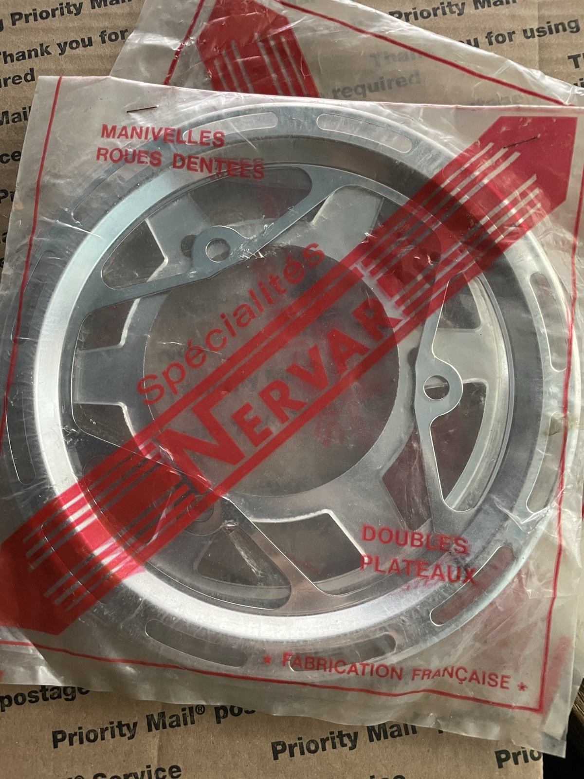 NOS Chrome Nervar Chain Ring Protector Guard Road Bike Tour-France steel