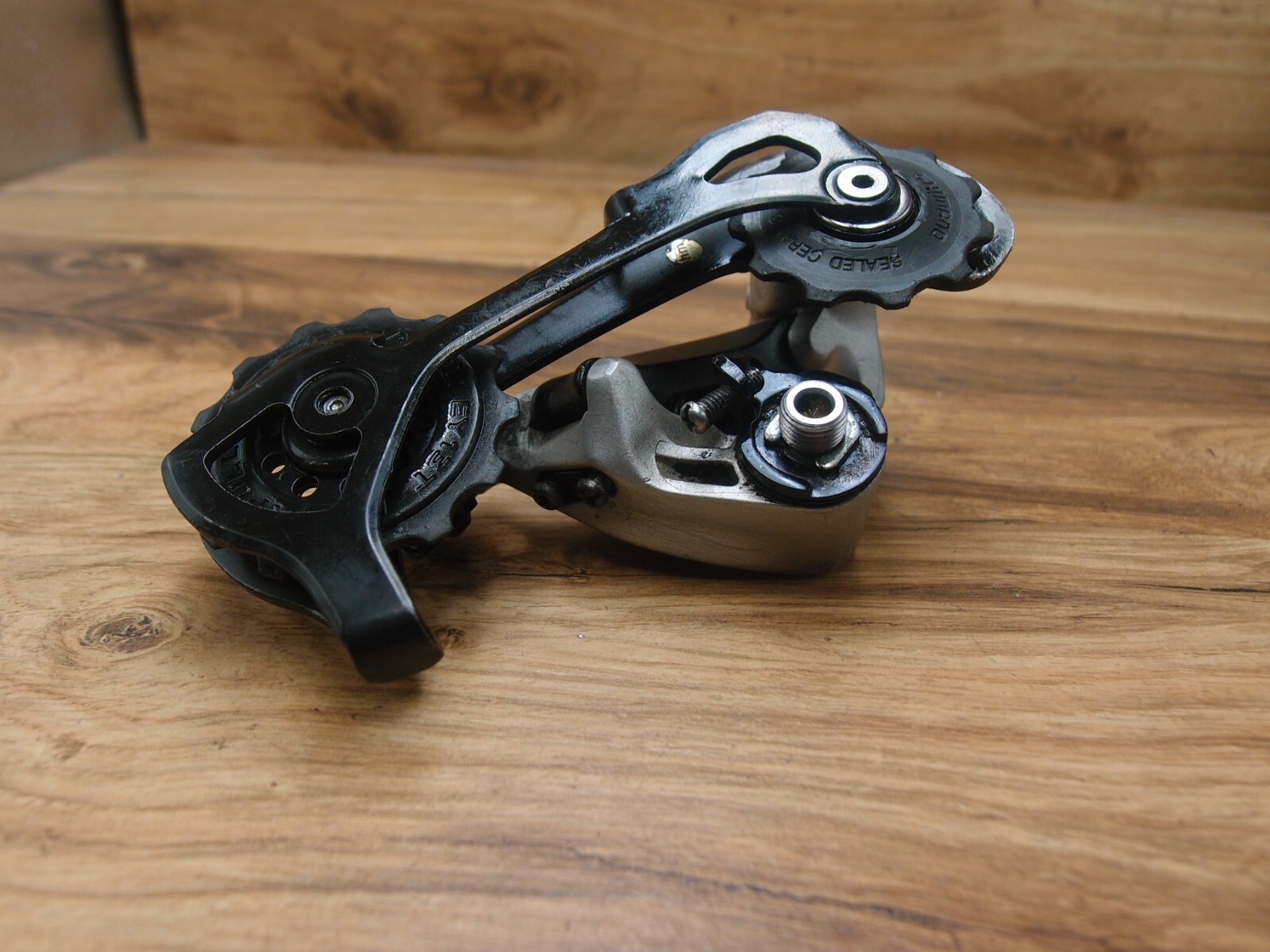 1998 rear derailleur Shimano Deore XT RD-M750 Mega Drive VIA Japan long cage 9sp
