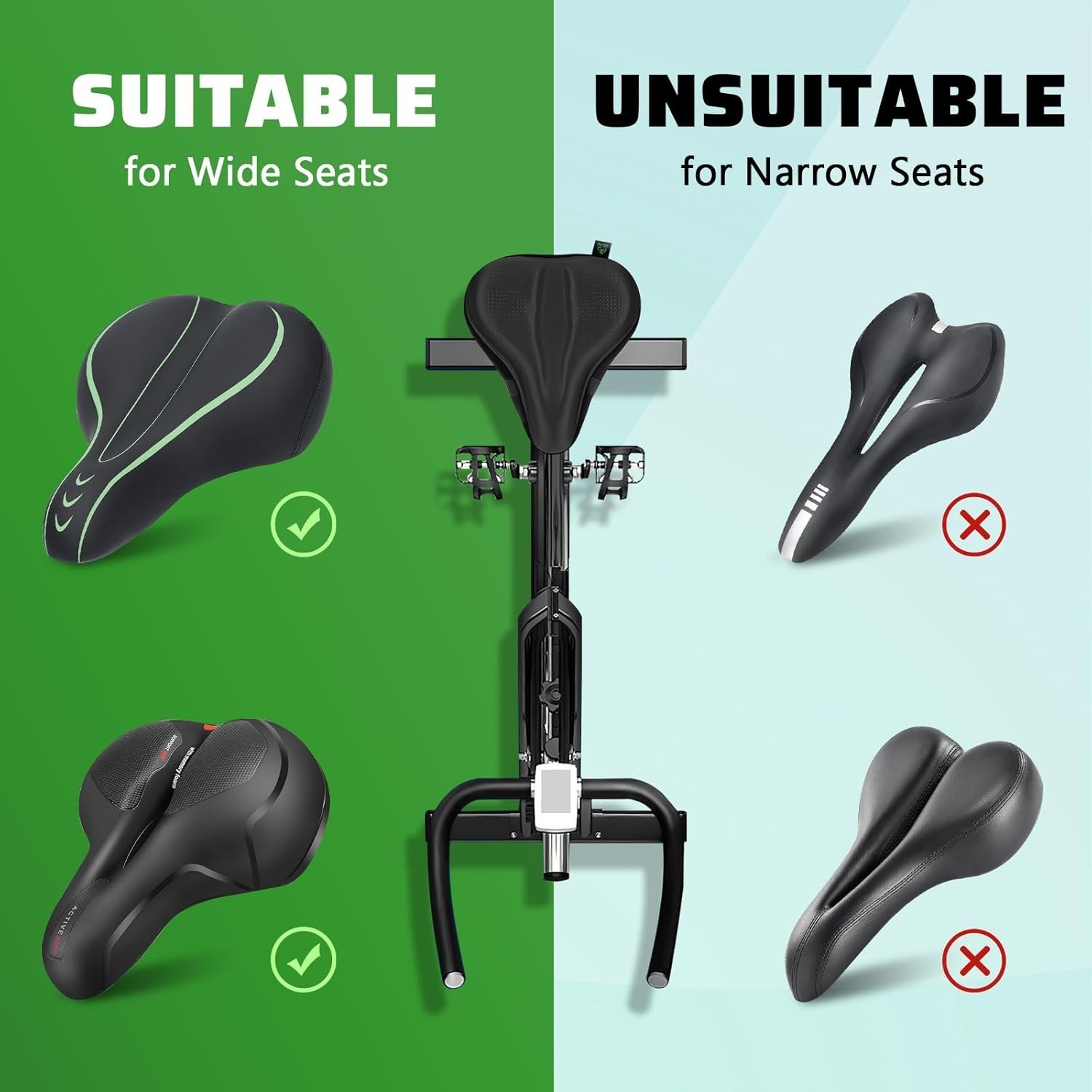 Luxurious Gel Bike Seat Cushion for Ultimate Comfort – Fits Peloton & Road Bikes