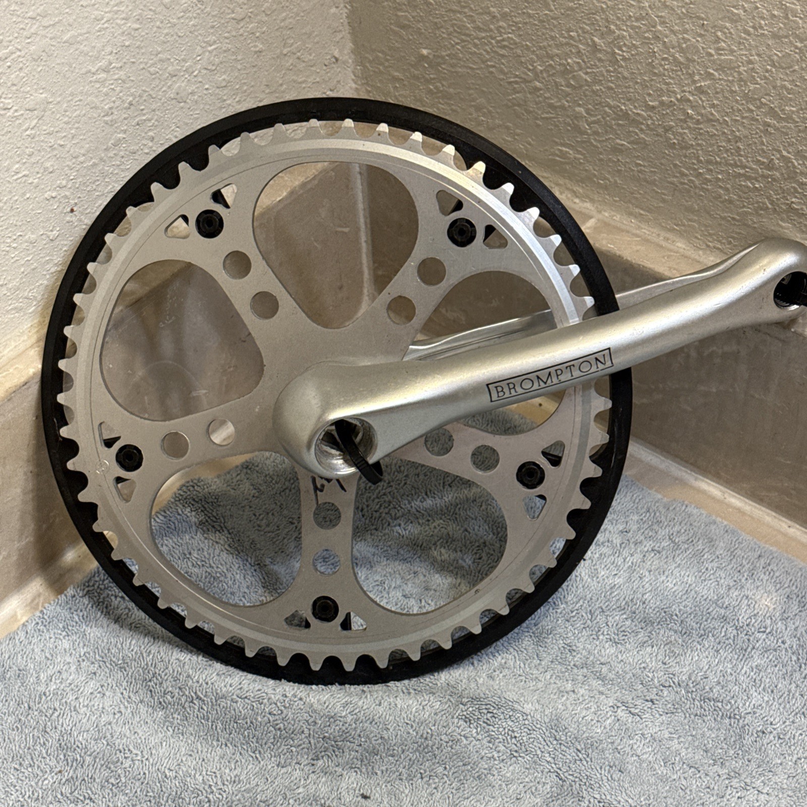 Brompton Crankset with 50T Chain ring with 170mm arms for JIS square taper BB