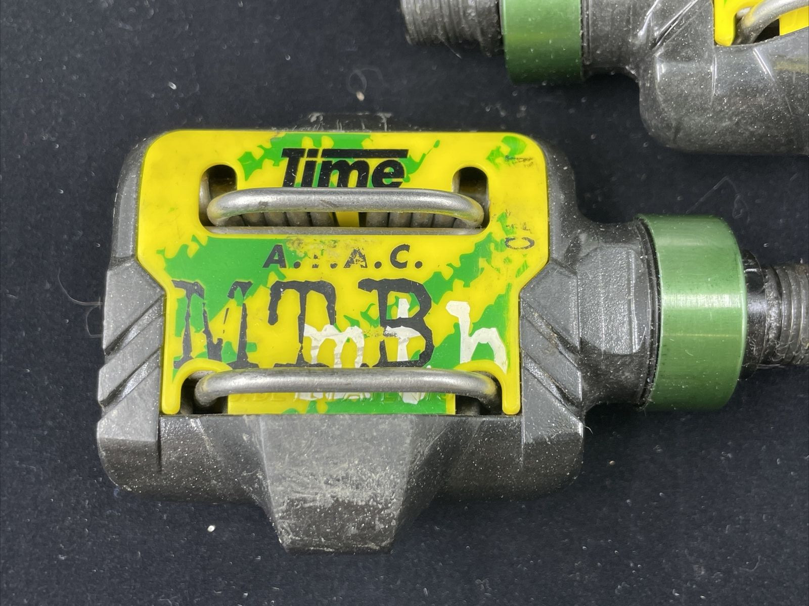 RARE TIME for BIANCHI Limited Edition GREEN ATAC Off-Road Pedals MTB EXCELLENT!