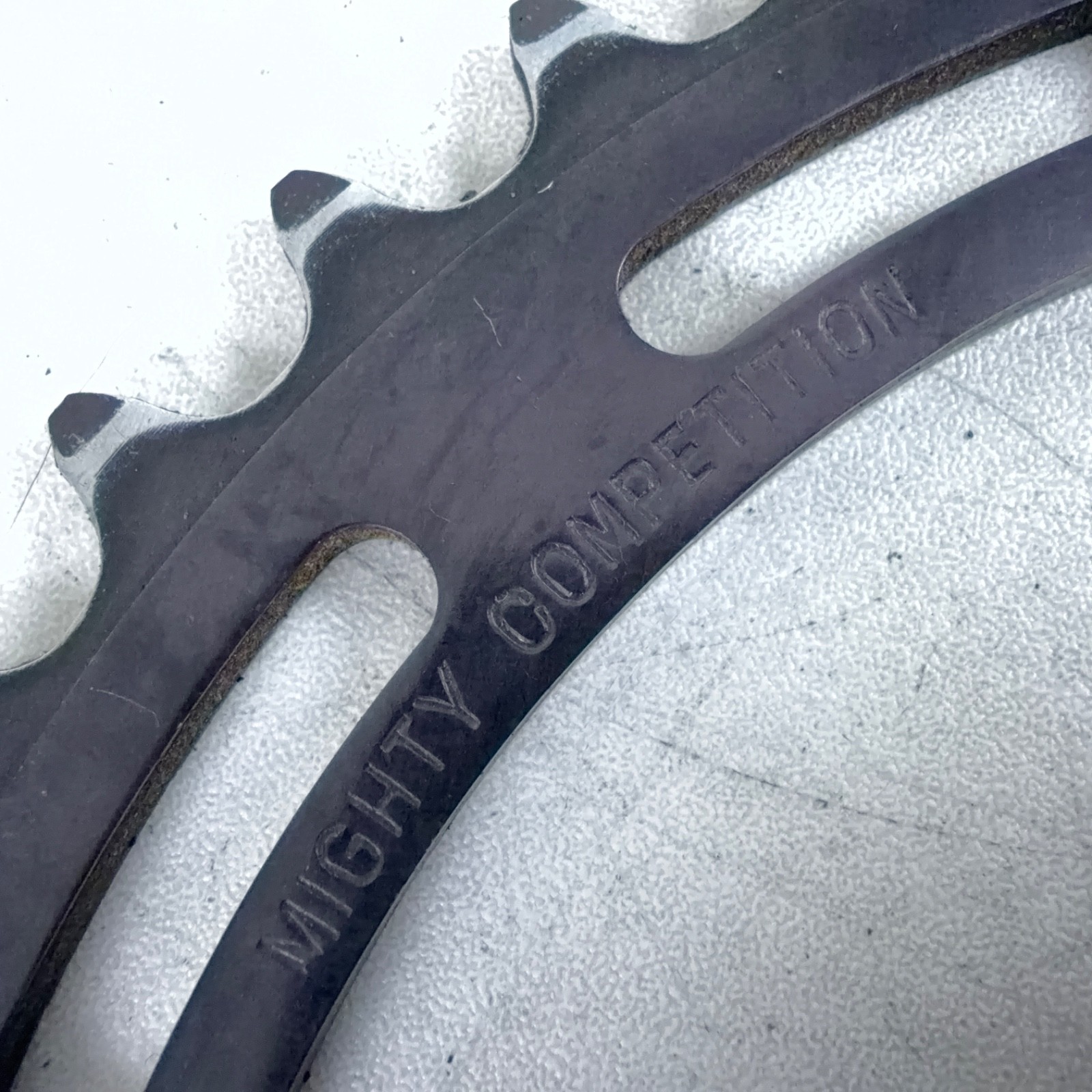 Vintage Sugino Mighty Competition 42T Chainring 144 BCD Black Alloy