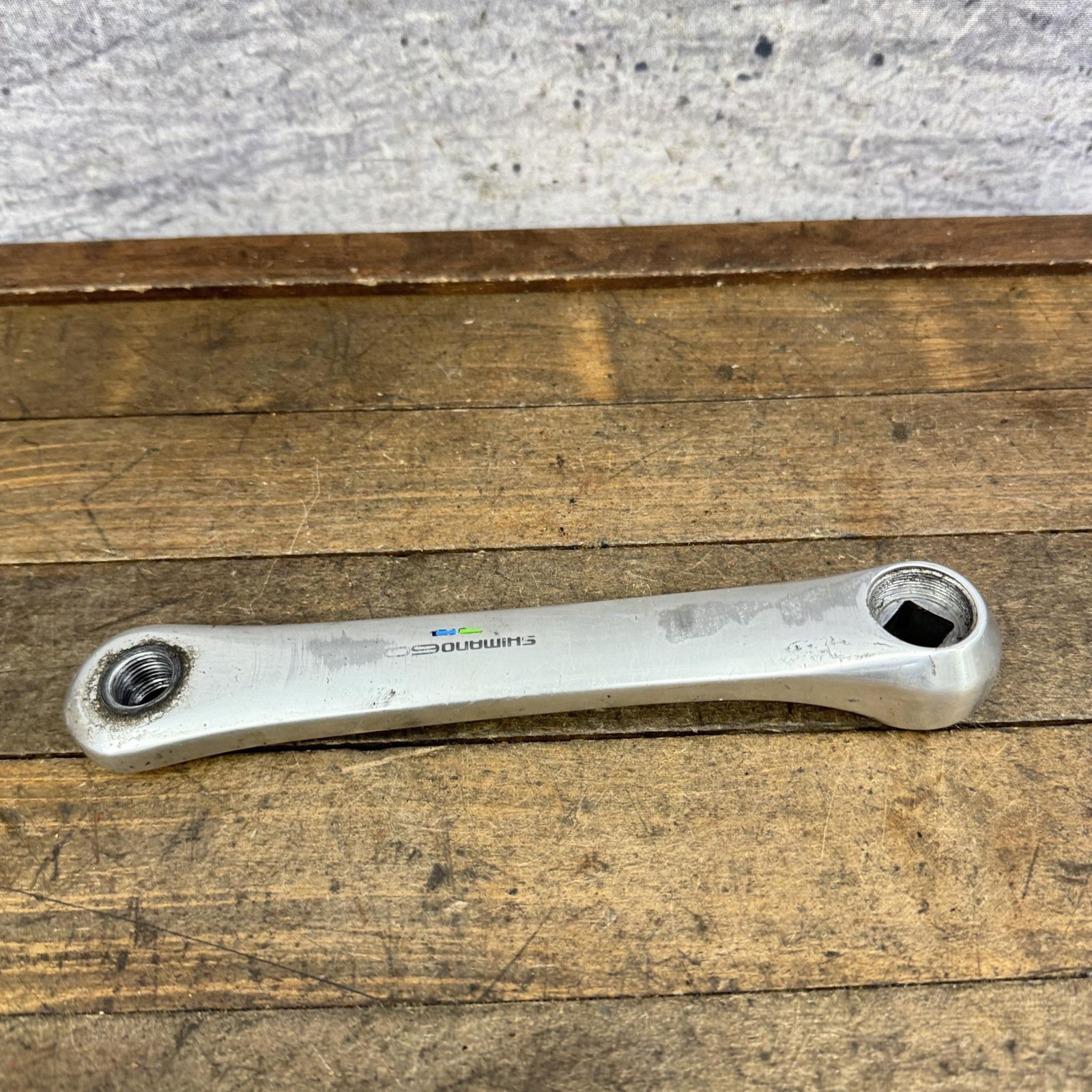 Vintage Shimano 600 Ultegra FC-6400 Crank Arm LEFT 172.5mm Japan Silver Tricolor