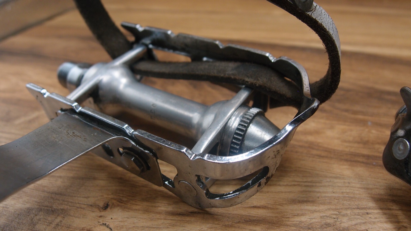 flat platform pedals Spidel Maillard made in France 1982 road bike 9/16 in