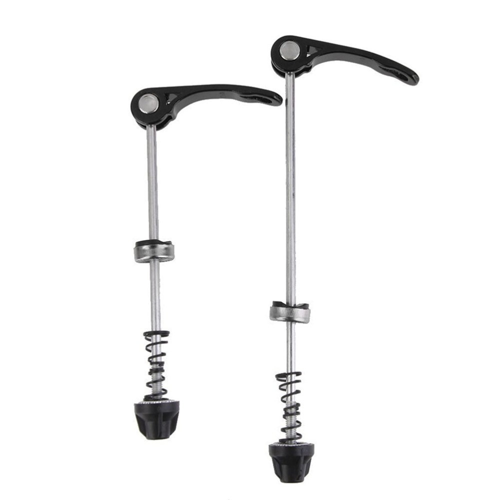 Pair of Quick Release for Wheel Hub Front and Rear Skewers Cycling Parts (Black)