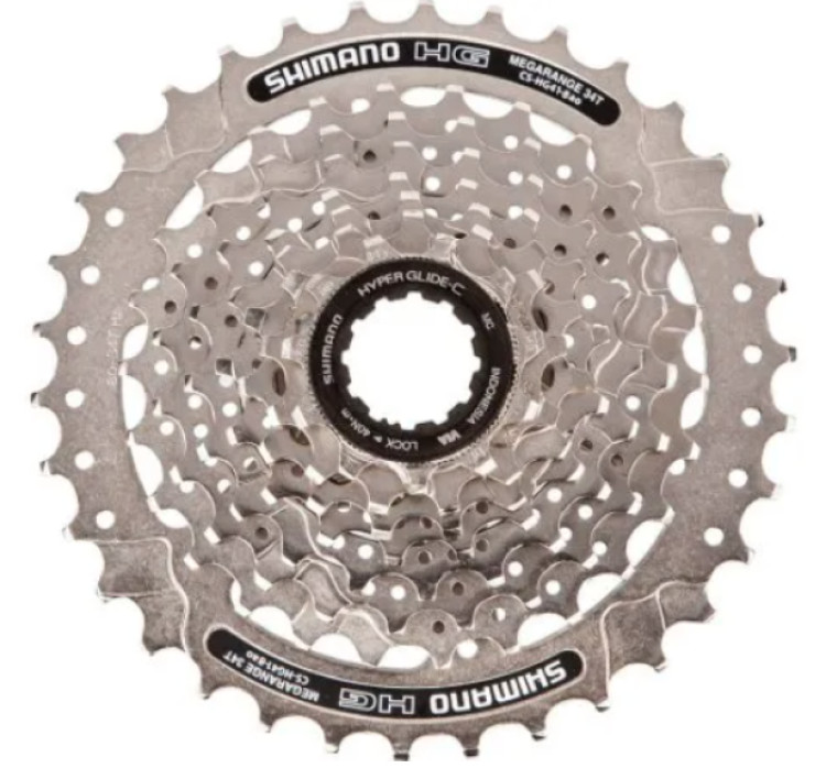 SHIMANO Acera MTB Cassette Sprocket Silver CS-HG41 8-Speed 11-32T or 11-34T