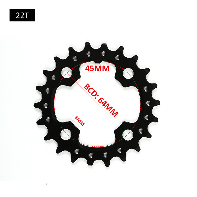 Bike Chainring 44/32/22t Triple MTB Mountain Bicycle Chain Ring Sprockets 3x9s