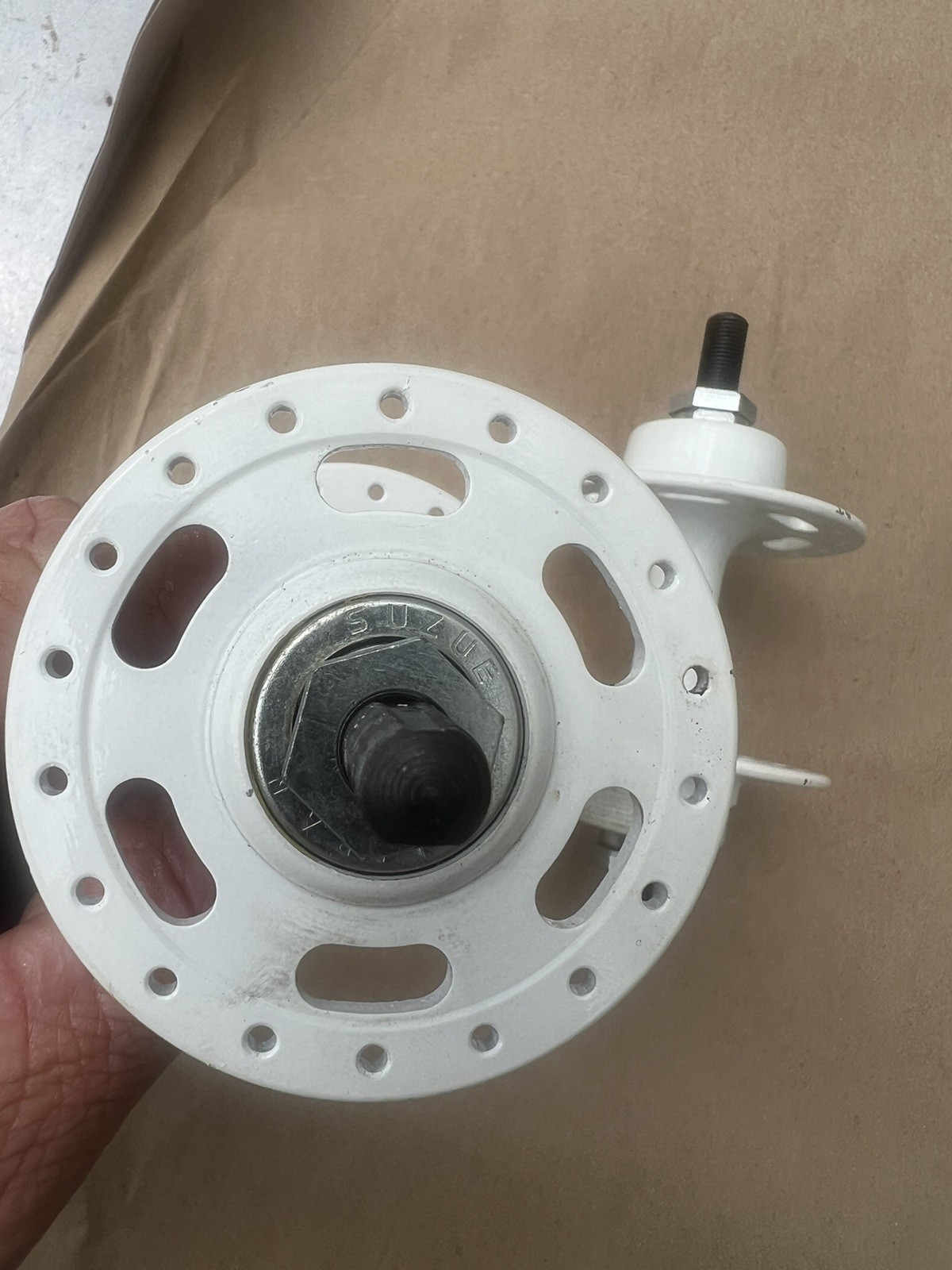 SUZUE BMX Hubs F/R White 36H Made in Japan NOS BMX New Old Stock