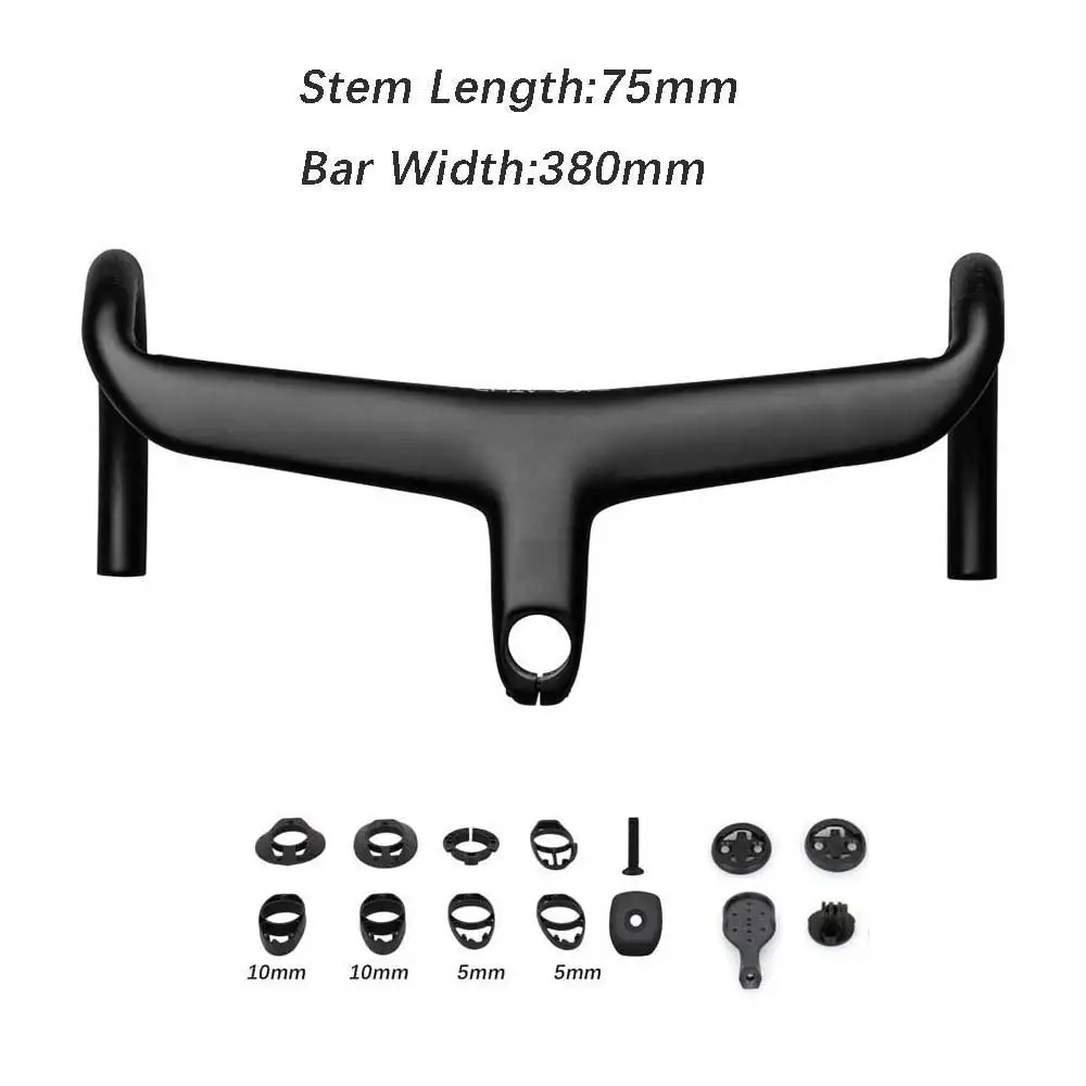 SL8 Carbon Bent Bar Internal Cable Routing SL7 Road Bike Drop Bar with Spacer