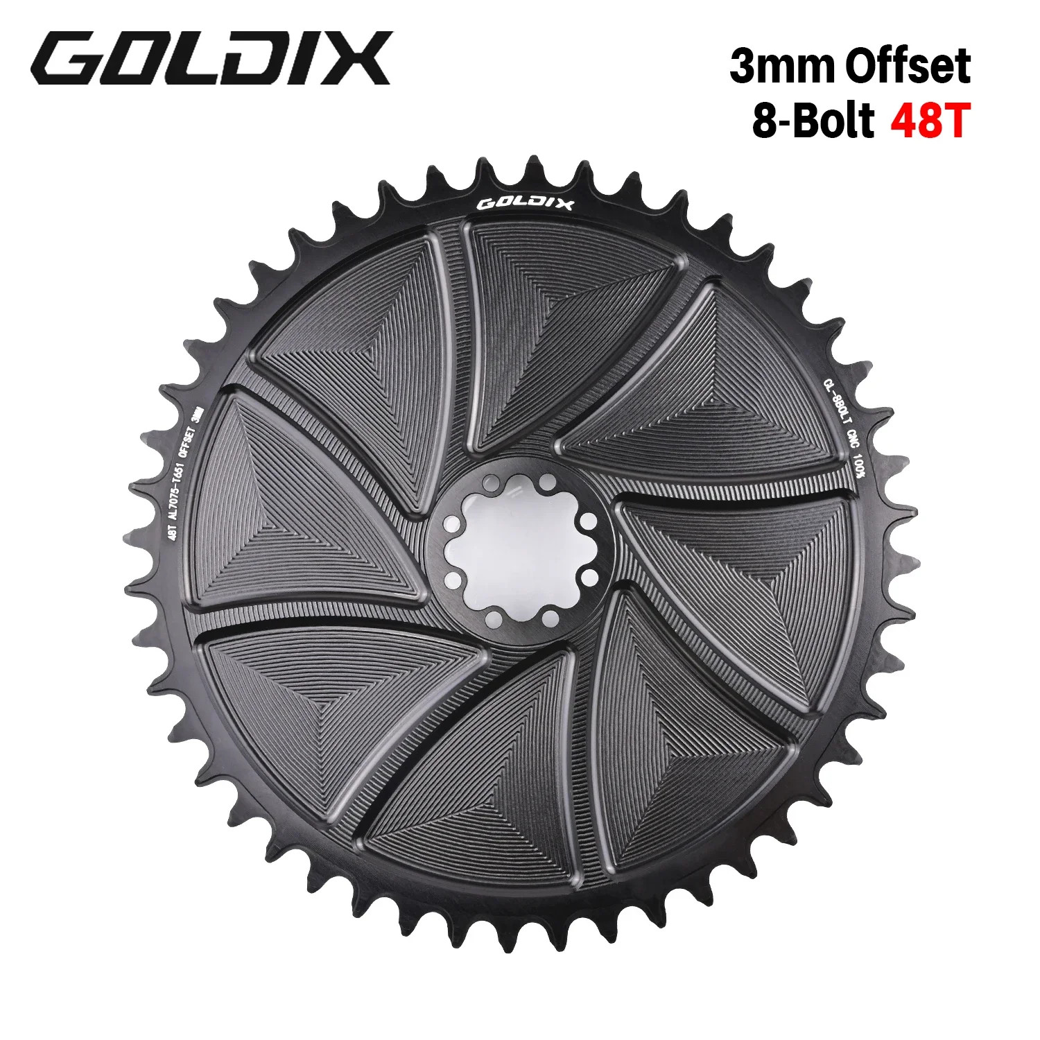8-Bolt Bicycle Chainring 40-58T Narrow Wide Direct Mount Road Bike Chainwheel