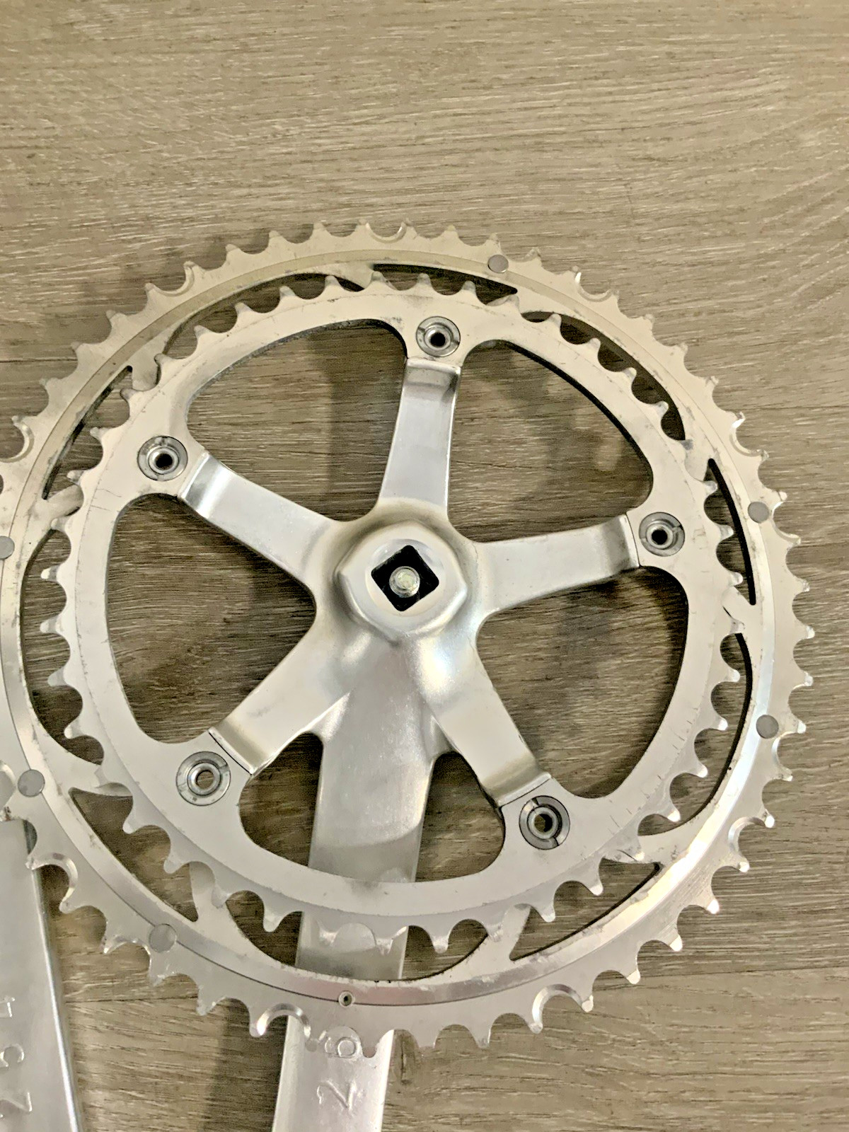 CAMPAGNOLO VELOCE CRANKSET DOUBLE 172.5 MM ARMS 53-39 TOOTH 9 OR 10 SPEED