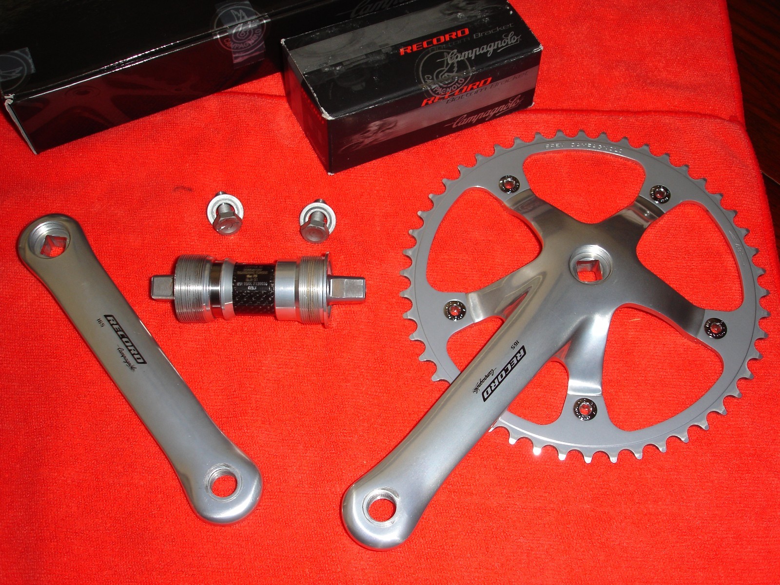 Campagnolo Record Pista Crankset with Italian Threaded Bottom Bracket