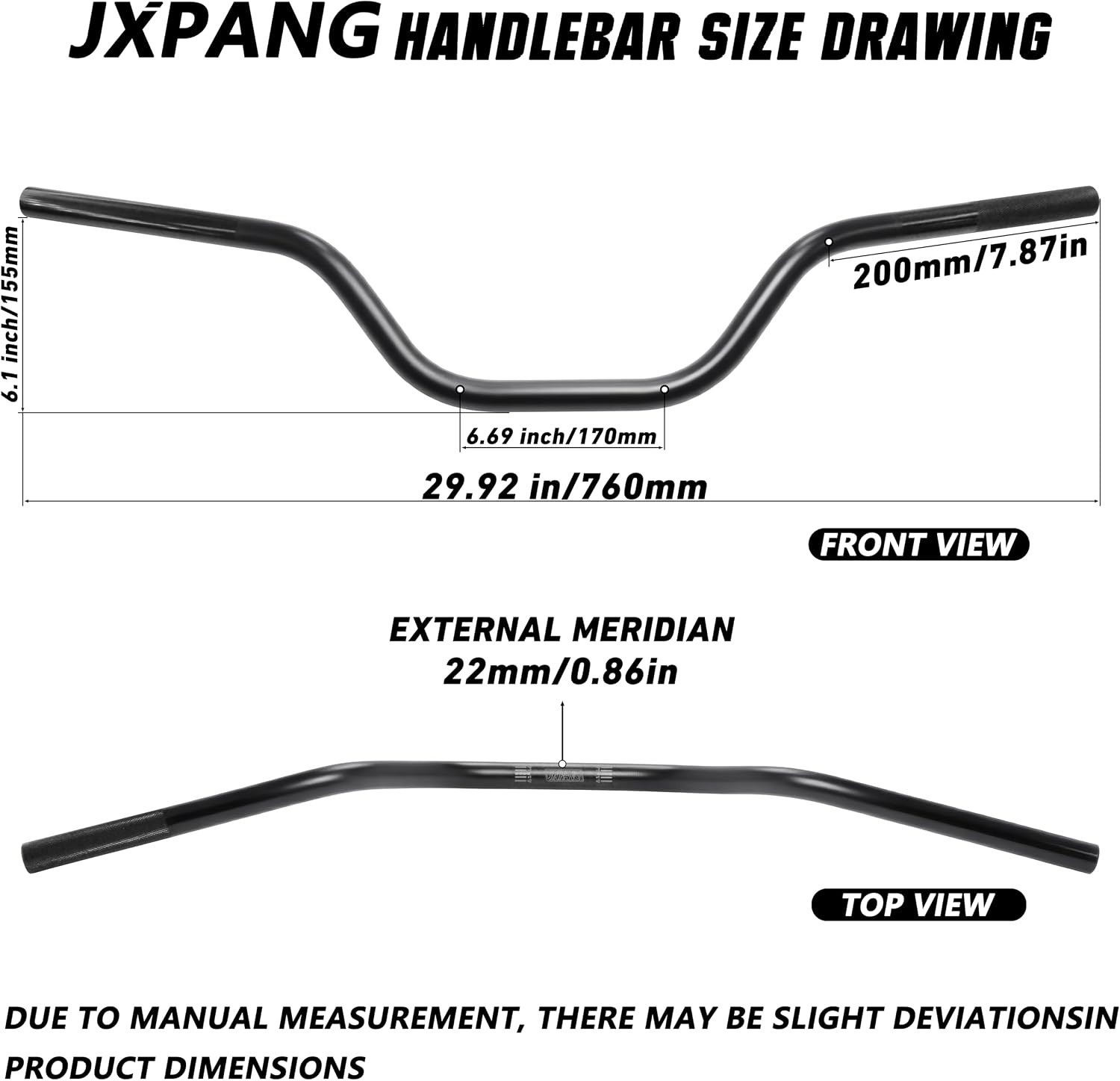 6063-T6 Aluminum 7/8 Inch Motocross Handlebars – Universal for ATV & Dirt Bikes