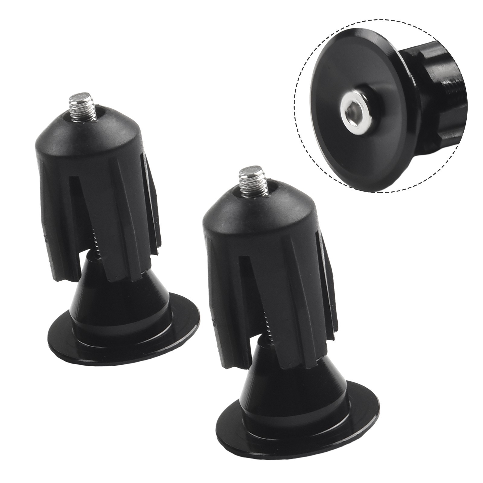 Premium Aluminum Alloy Bike Grips Cap Set for Mountain and Road Bicycles 2PCS