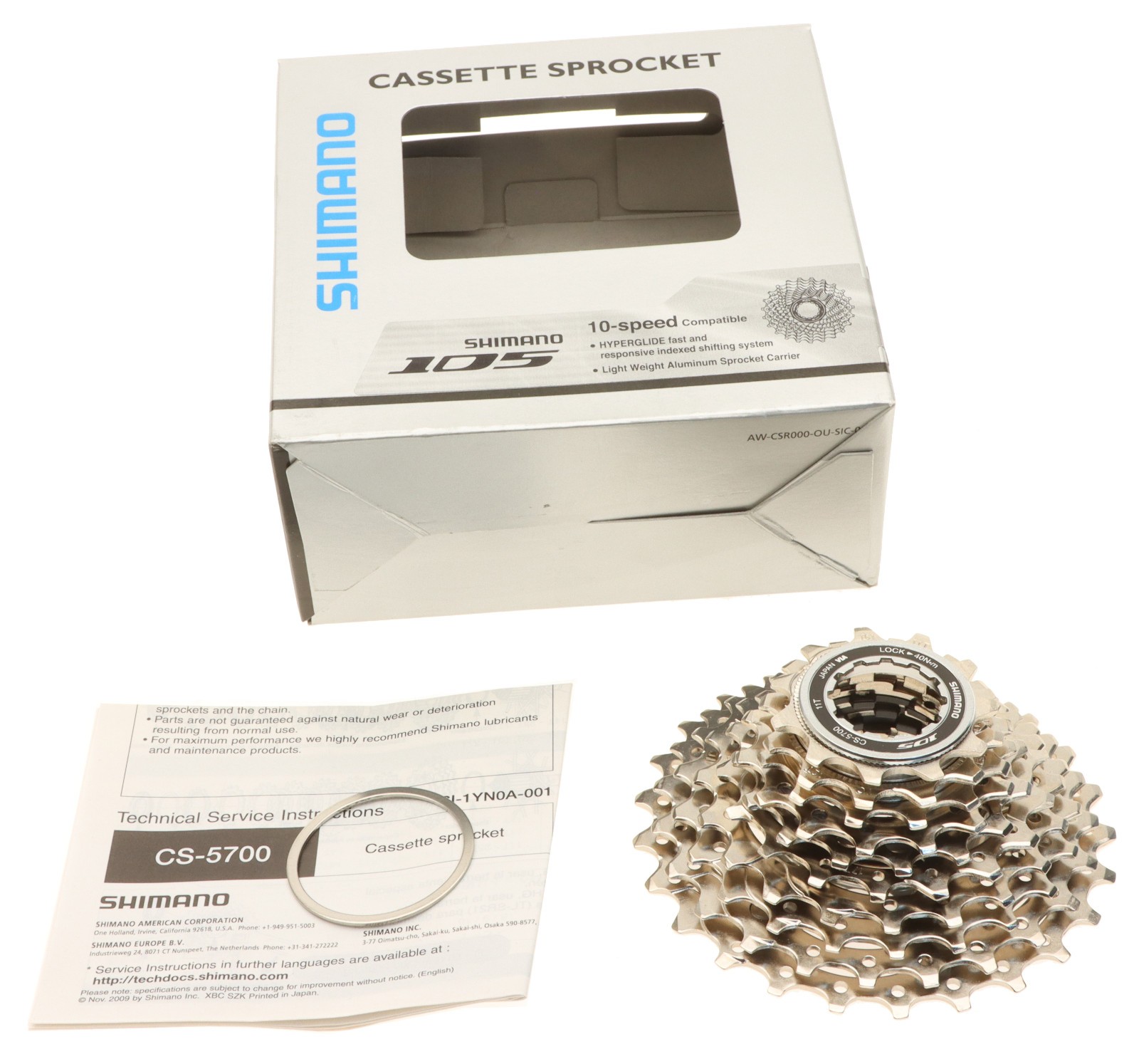 Shimano 105 CS-5700 Cassette 11-25T 10 Speed NOS New