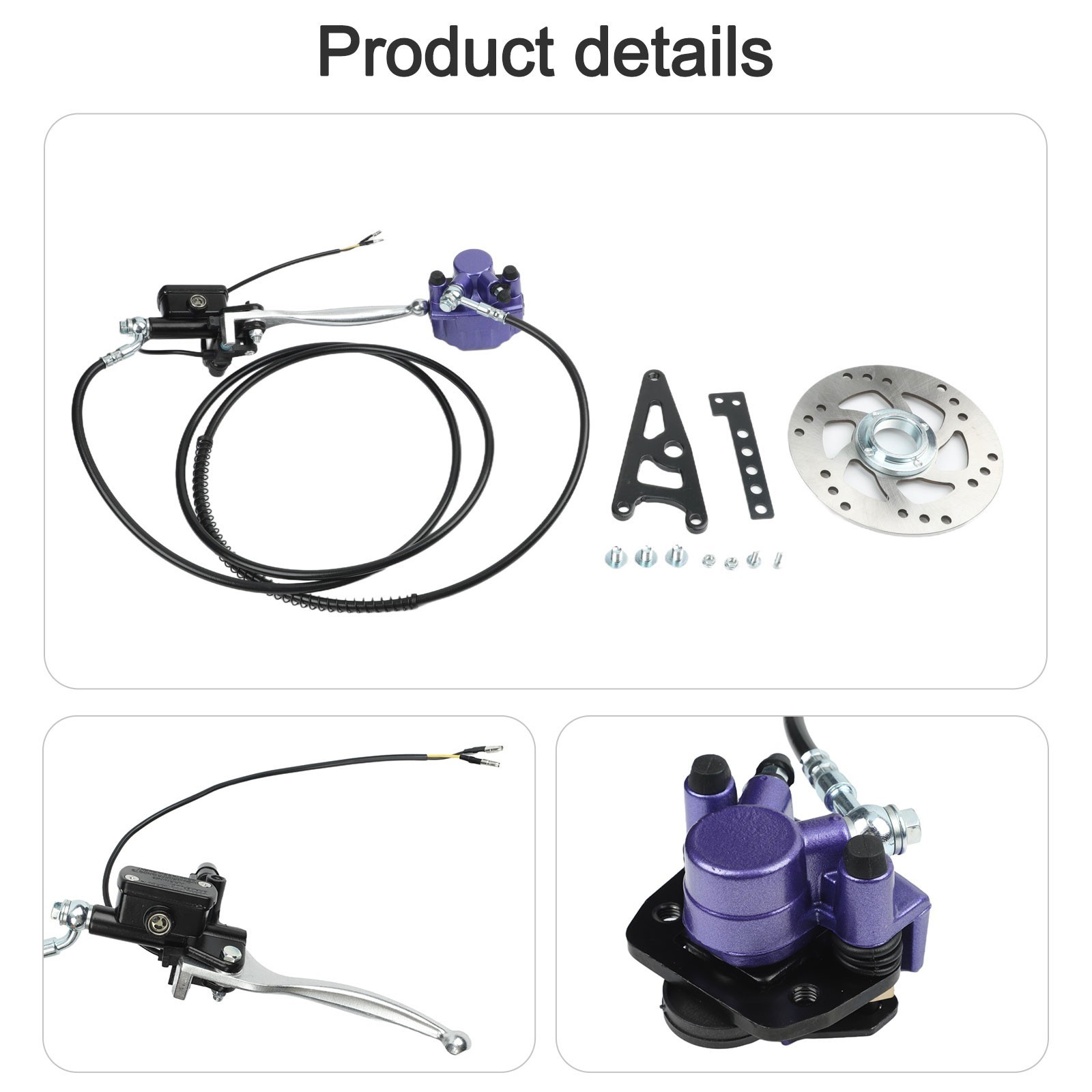 Brake Kit Assembly Brake Kit Outdoor 16cm/6.3″ 210cm/82.68″ Practical