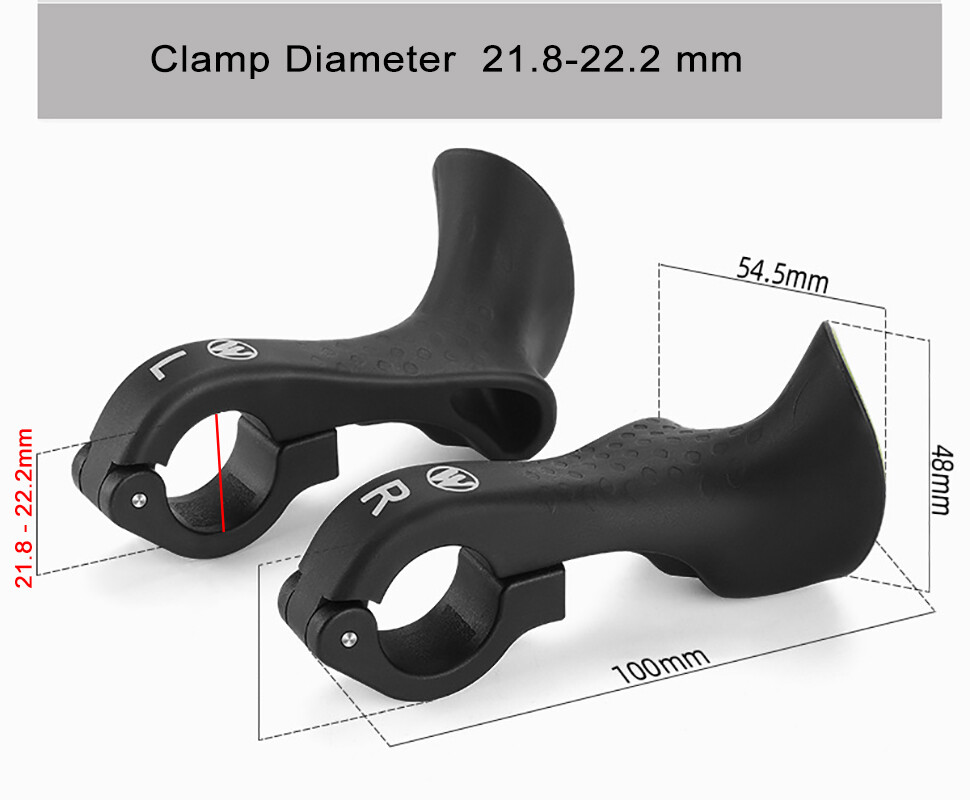 Mini MTB Inner Bar Ends Ergonomic Handlebar Ends for Mountain Bike 22.2mm