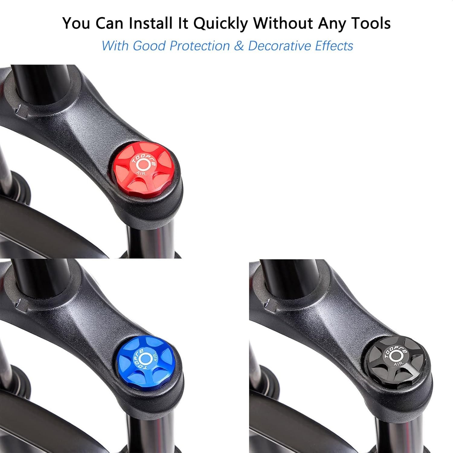Universal Fit Aluminum Suspension Fork Cover for Bikes – 33mm Diameter, Blue