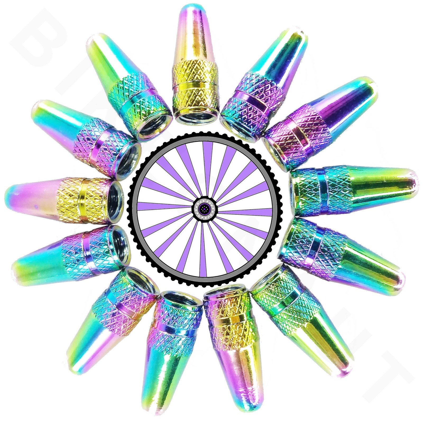 Presta Valve Caps Bicycle Bikes Multicolor Pearl Multi Quantity *U.S.A. Seller*