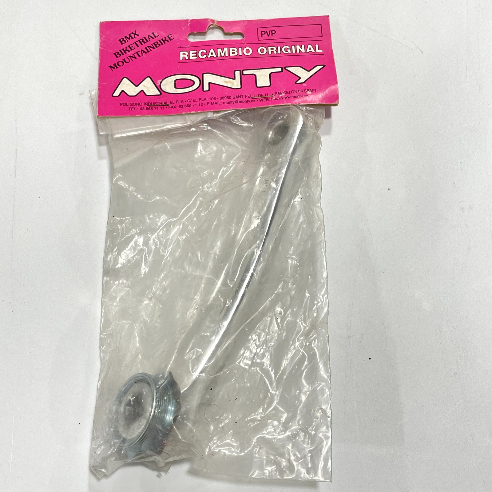 NOS Monty Trial Bike Crank Set Arm Drive Right Sprocket BMX 158 mm New