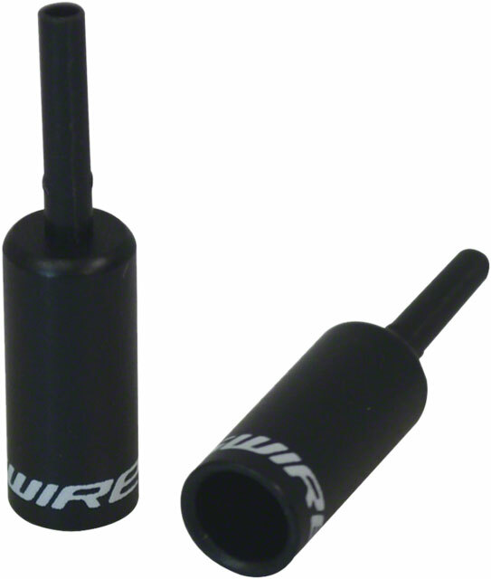 Jagwire 4mm Lined Alloy End Caps Bottle of 50 Black