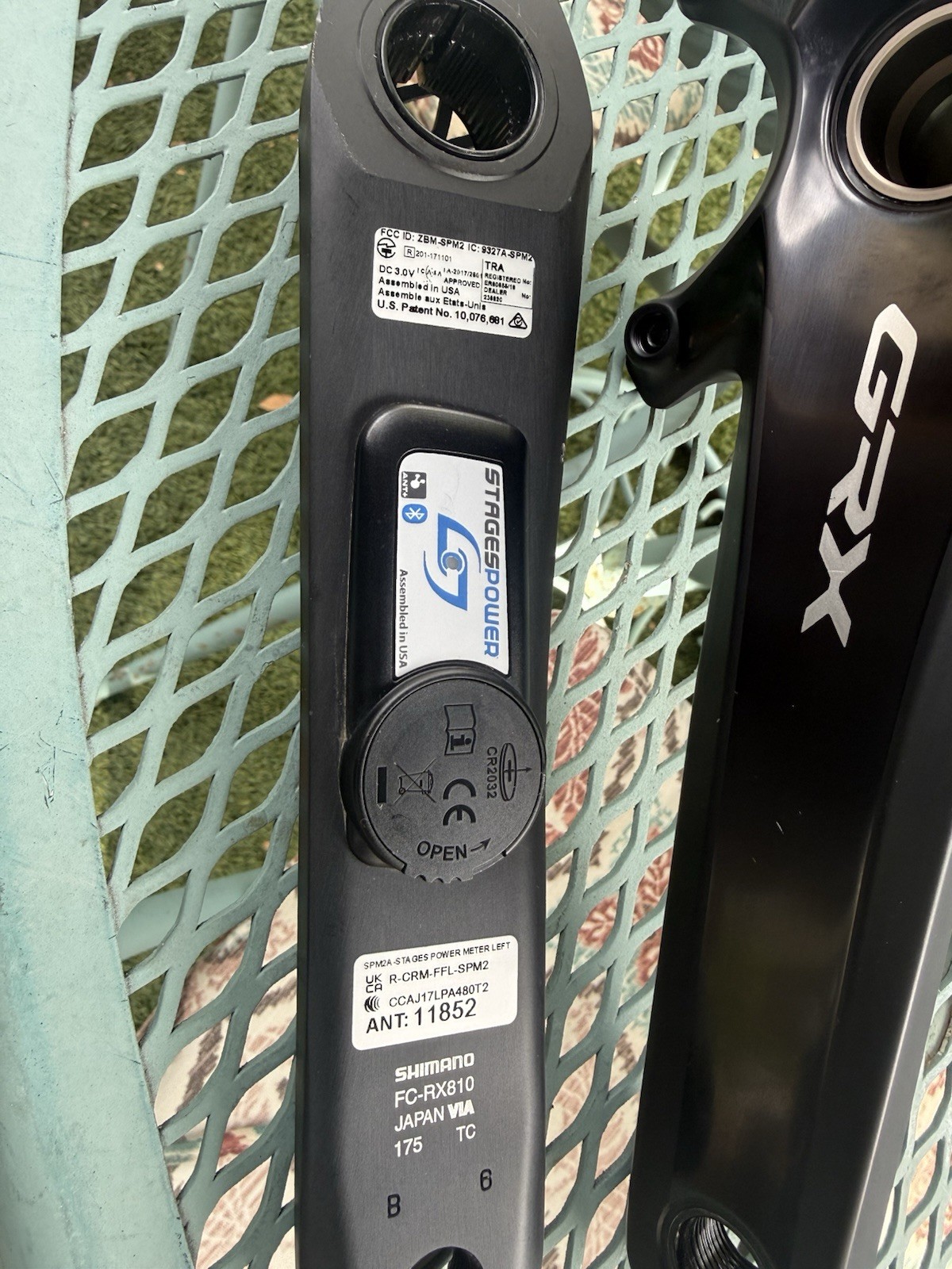 StagesPower meter Shimano GRX FC-RX810-2 11-Speed