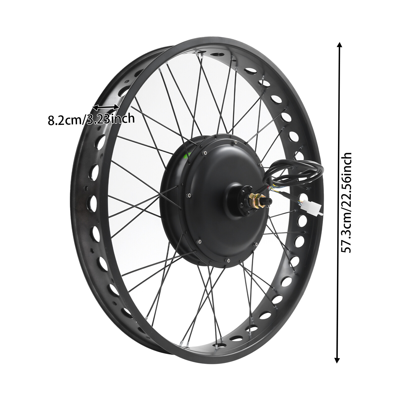 26″x4″ 48V Electric Bike Rear Wheel Hub Motor LCD E-Bike Conversion Kit 1000W