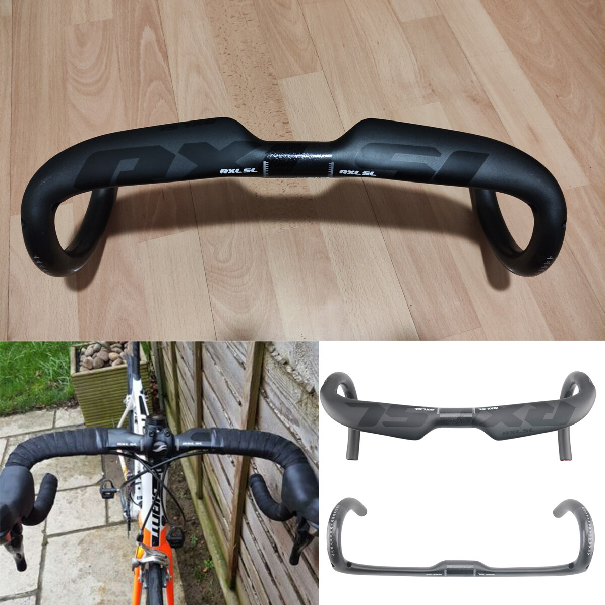 31.8 Carbon Fiber Road Bike Handlebar Racing Bent Bars Internal Routing Cycling