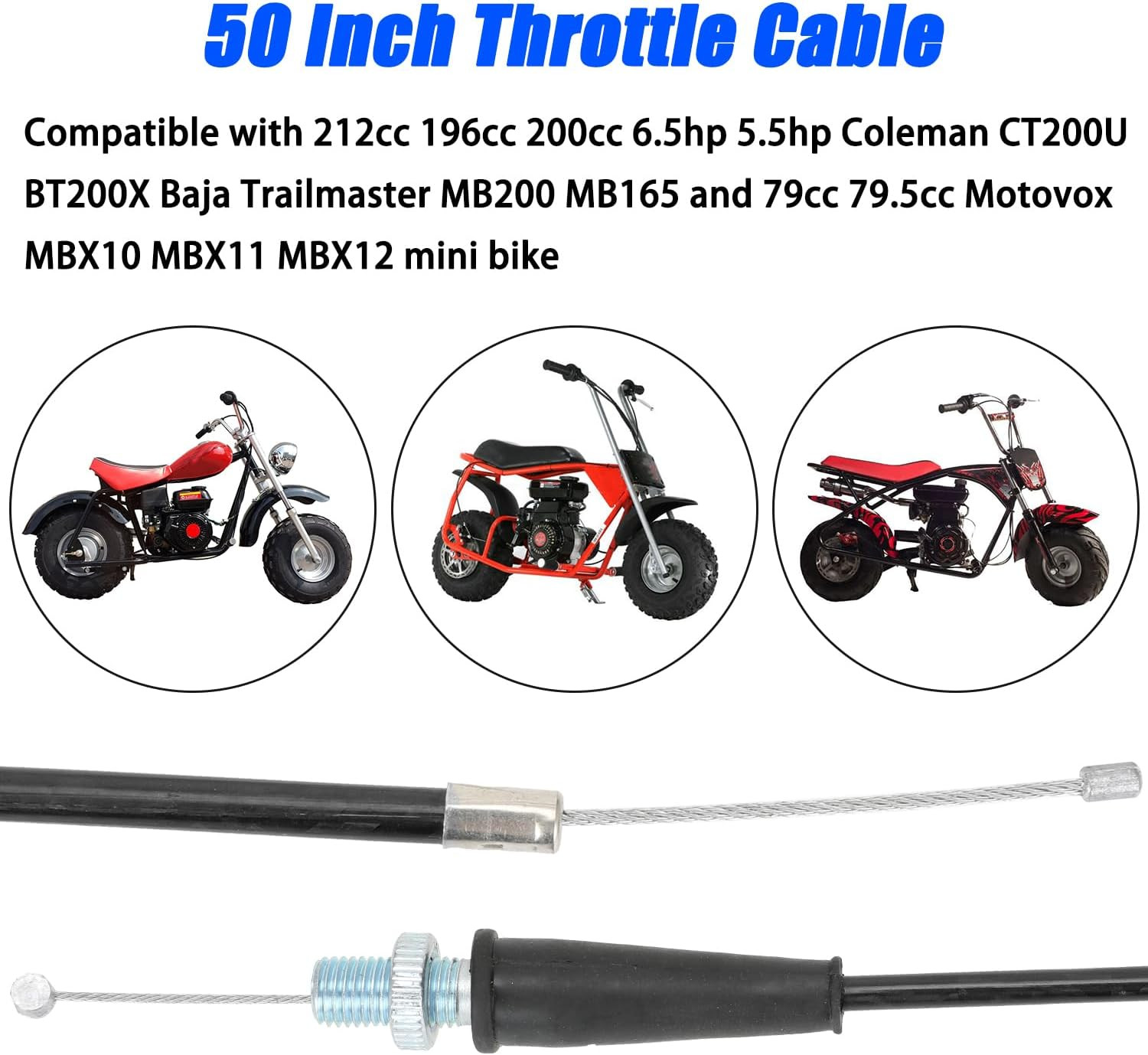 Mini Bike Throttle Kit Replacement for Coleman Minibike CT200U CT200U-EX BT200X