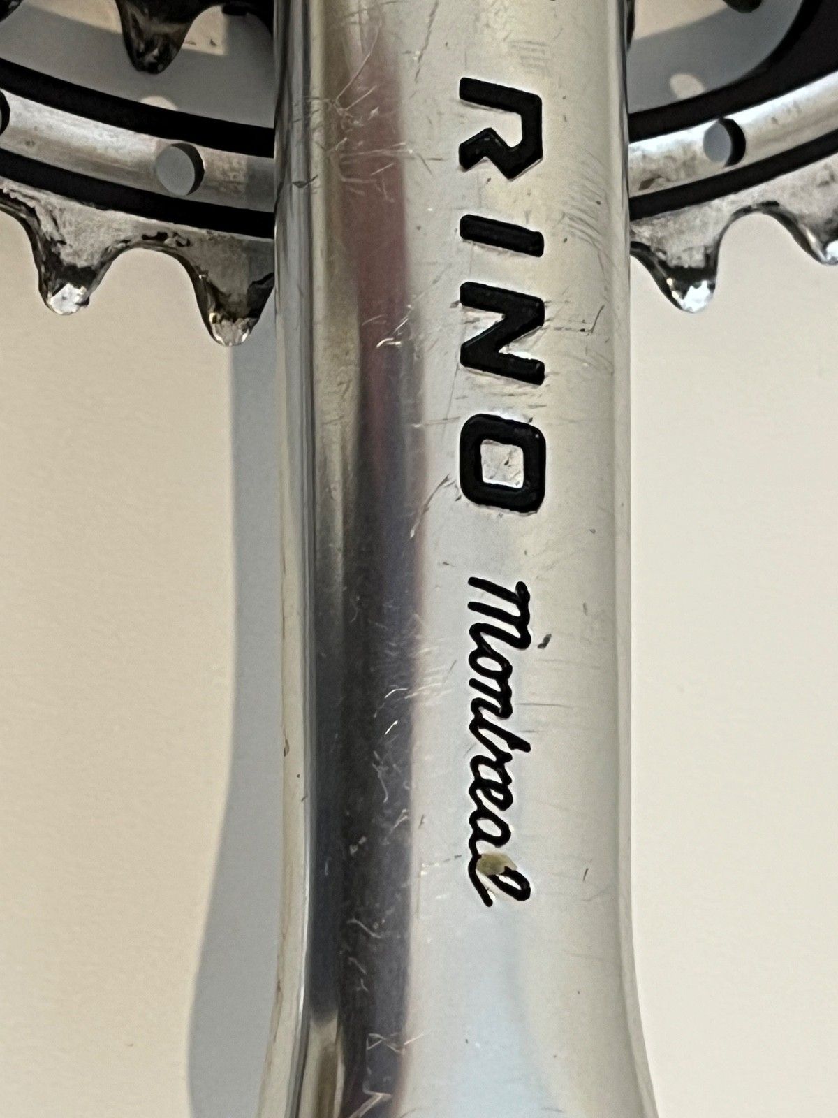 Rino Montreal vintage bicycle crankset 52/42 172.5