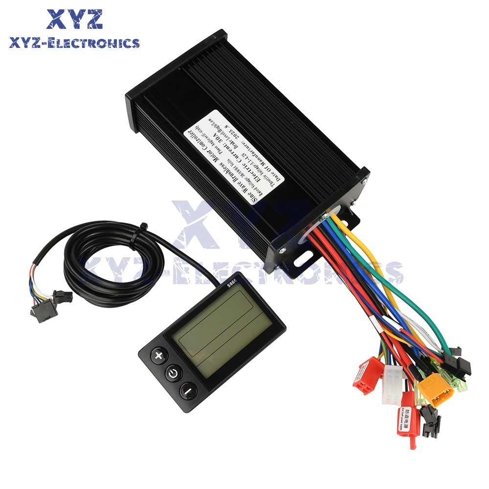36V48V64V 30A Sine Wave Brushless Motor Controller 750-1500W Driver S866 LCD