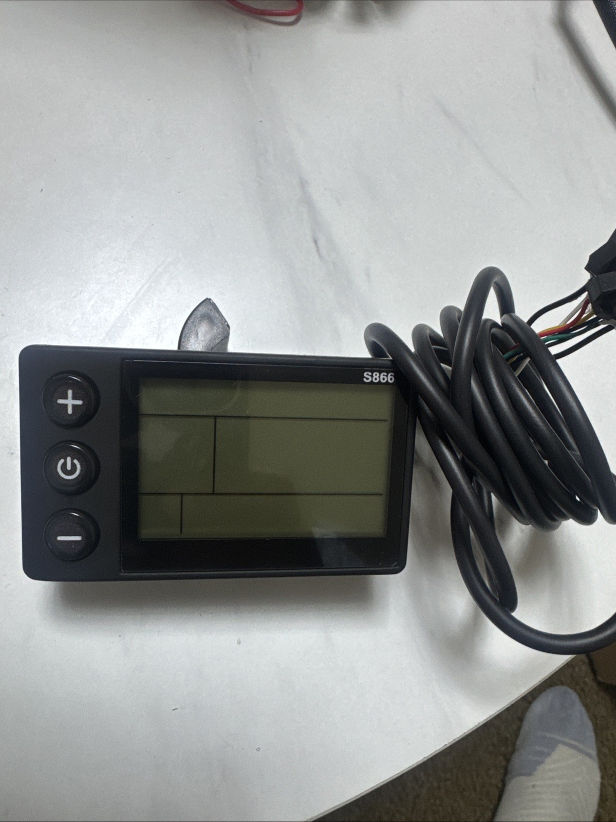 Electric Bicycle S866 LCD Display Meter Control Panel With Waterproof Plug