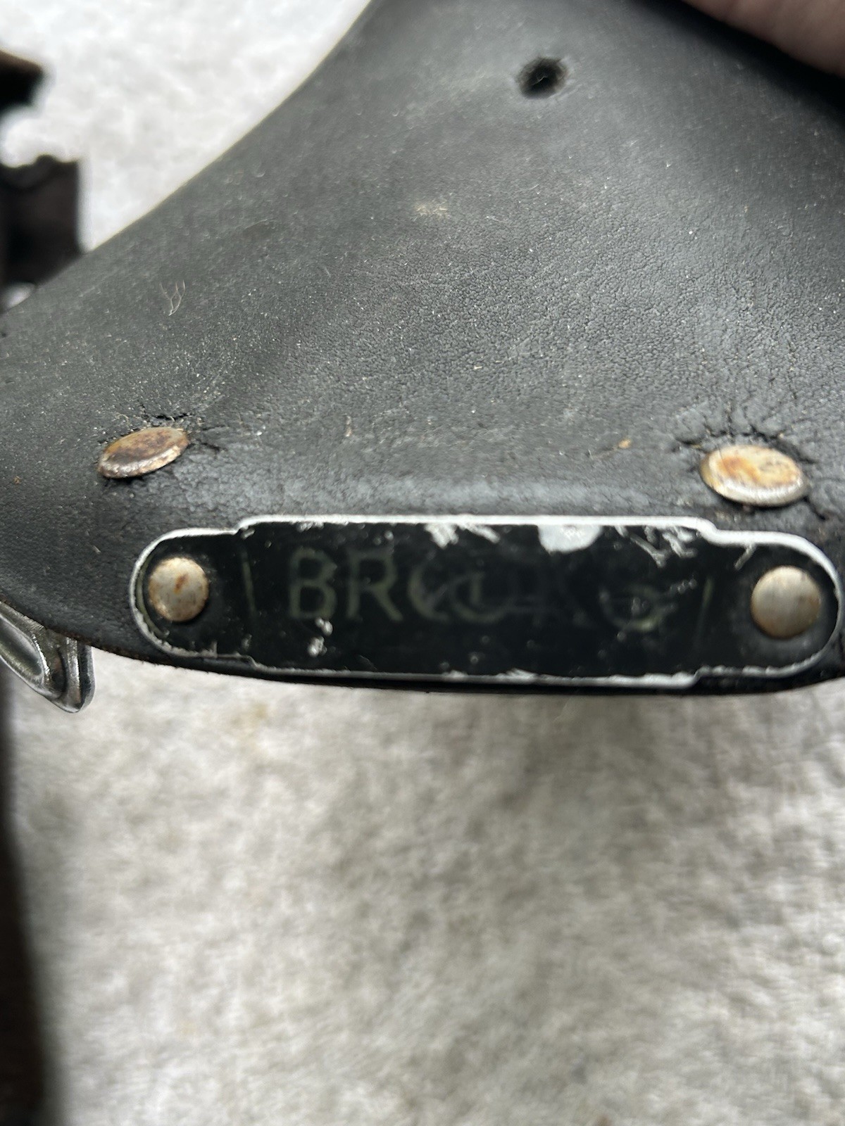 Vintage Brooks saddle parts for restoration-3 saddles and various parts