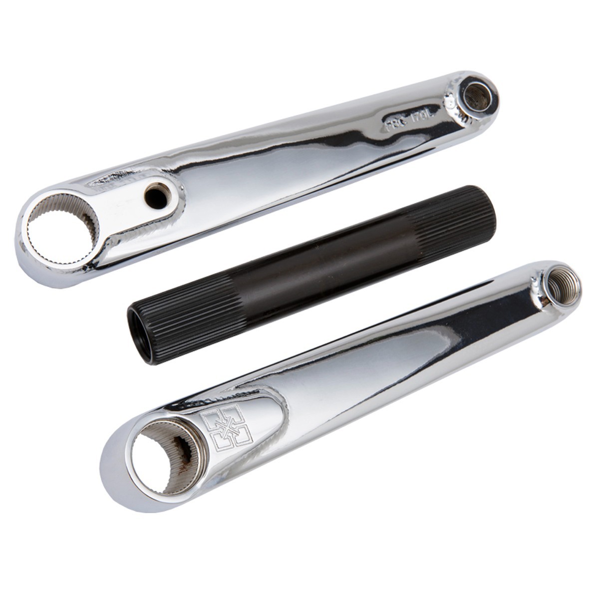 FIT S&M BLUNT CHROME BMX BIKE CRANKS 165MM 24mm Fit 48 SPLINE 3 PIECE CRANKS NEW