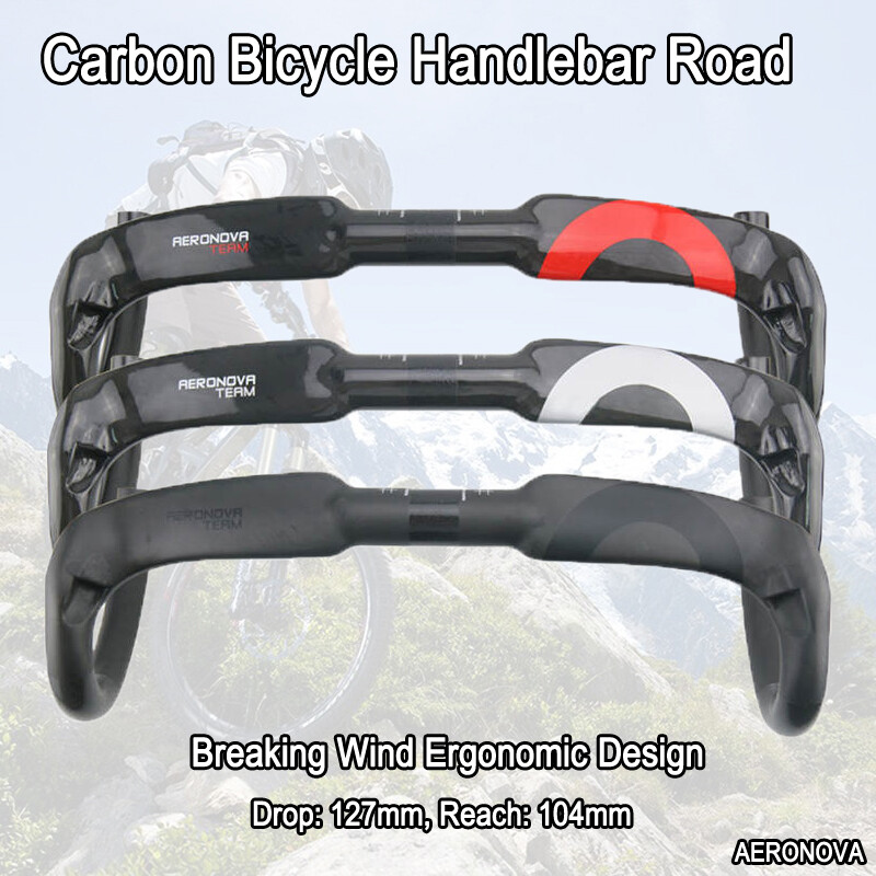 Carbon Bicycle Handlebar 31.8 Bent Drop Bar UD Matte/Glossy for Outdoor Cycling