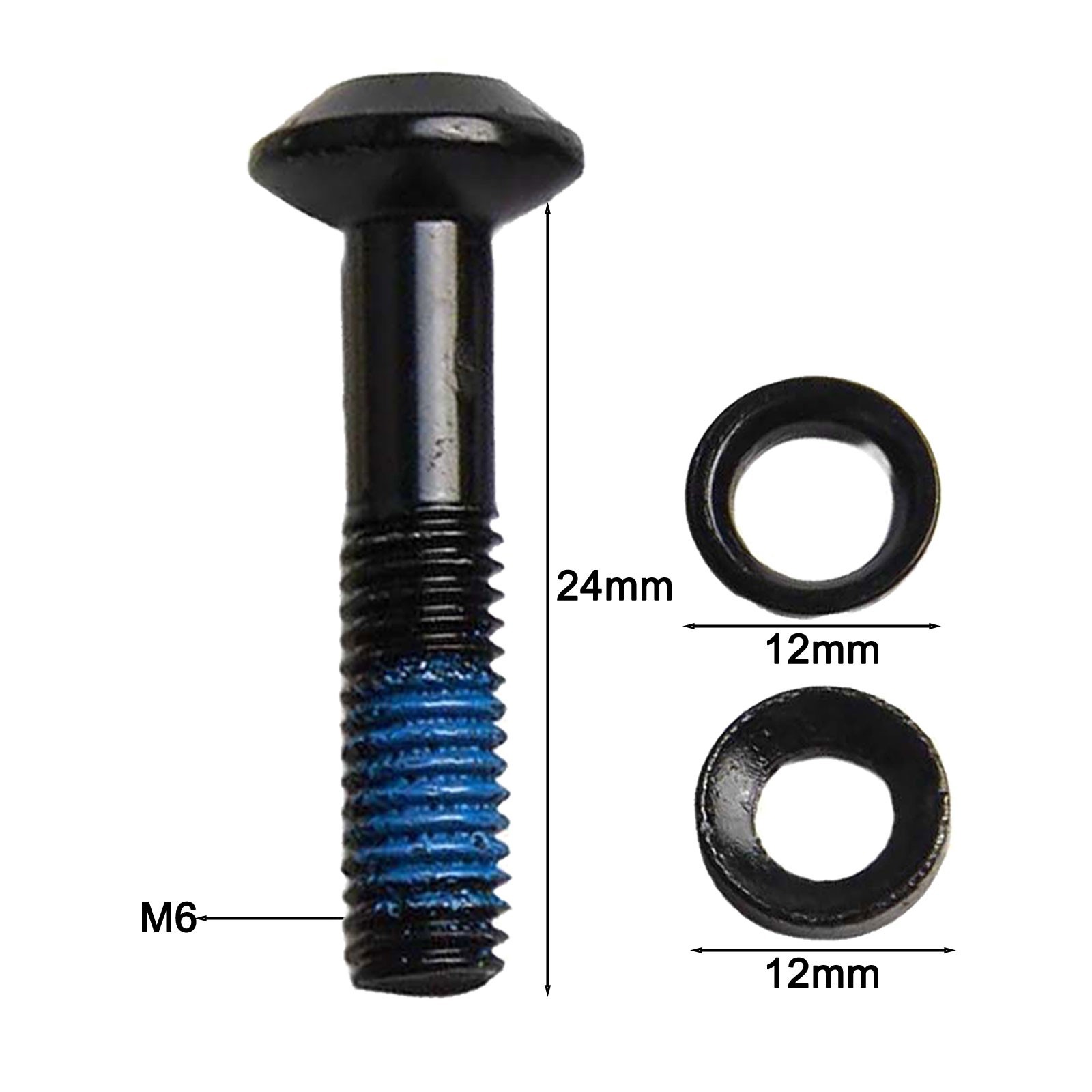 Sturdy High Carbon Steel Screw for Scooter and Bike Brake Replacements