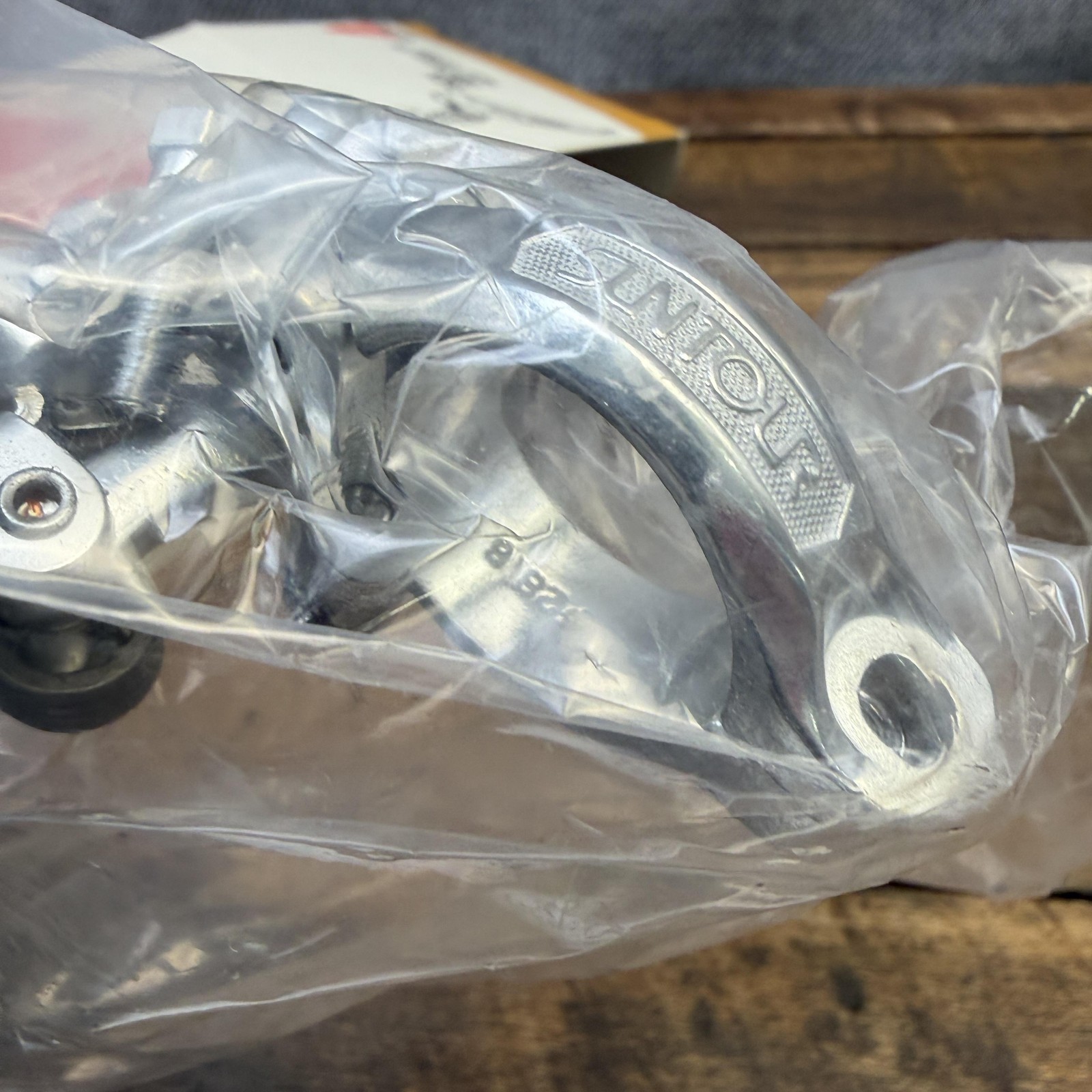 Vintage Suntour ARX Front Derailleur 28.6 Clamp Bottom Pull NOS Silver Japan
