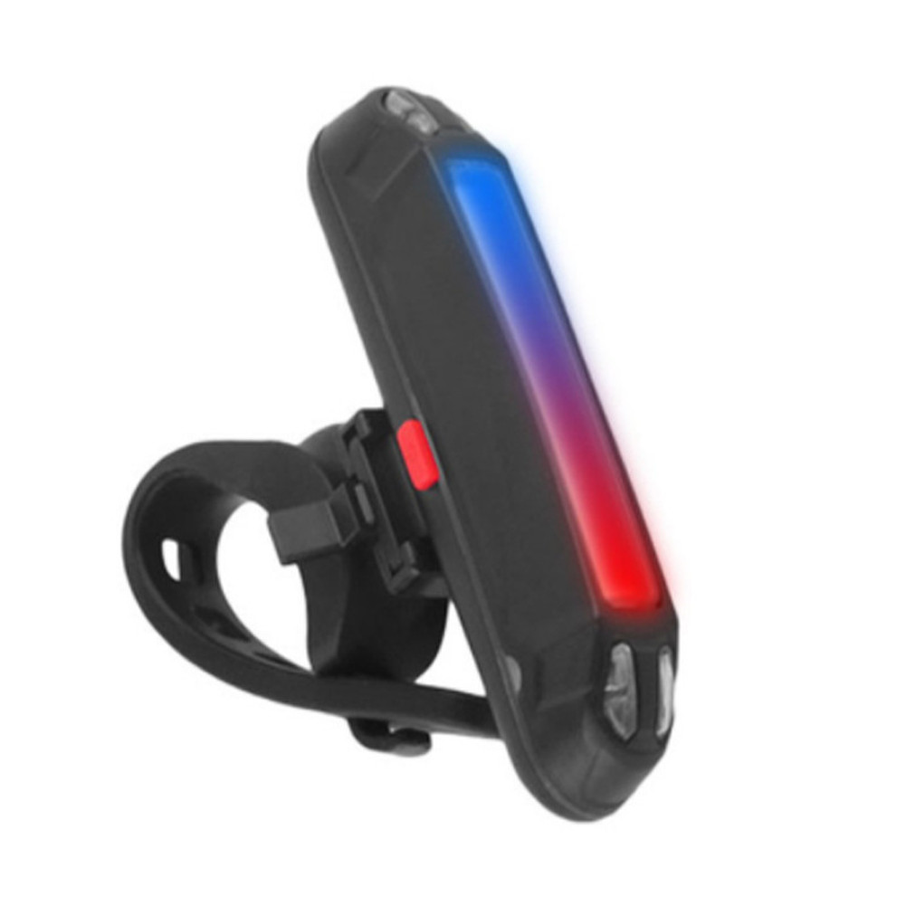 Plastic Bicycle Taillight USB Rechargeable 45g with Red and White Light Modes