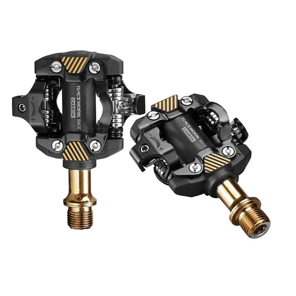 MTB Bicycle Self-locking Double-sided Snap-on Pedals Cleat Footrest Clip