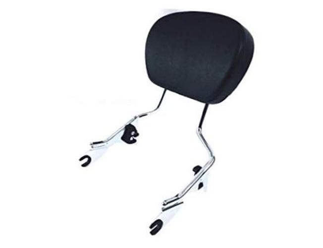 Detachable Tall Chrome Sissy Bar Backrest Rear Upright & Passenger Pad Harley