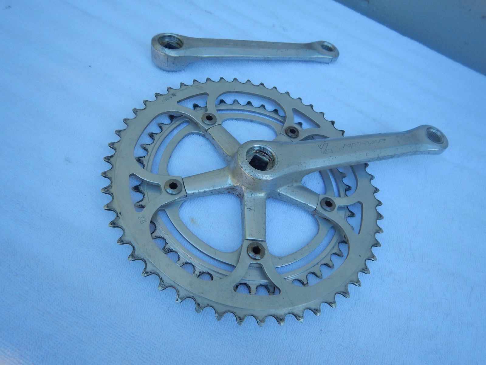 Nervar Vintage Road Touring Bike 170mm Double Cranks Crankset 52/40 w/BB