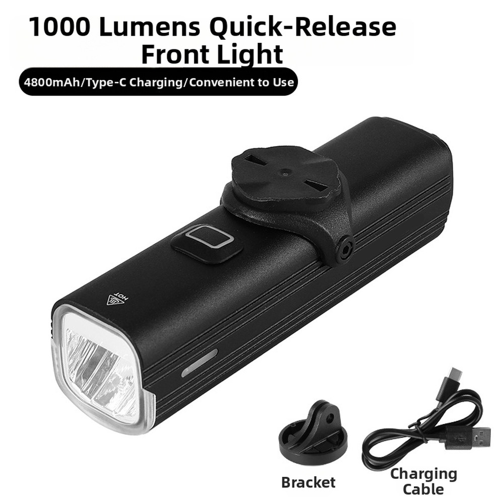 Bicycle Front Light 220g Lightweight Aluminum Quick Attach Detach Design