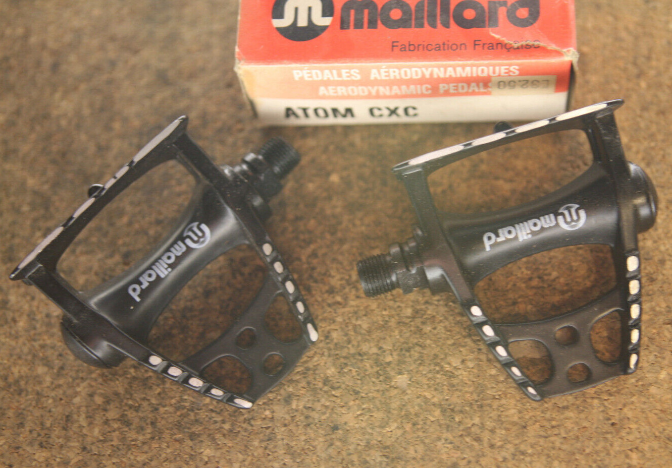 Vintage NOS NEW NIB French Maillard Normandy Atom CXC bicycle pedals pedalset
