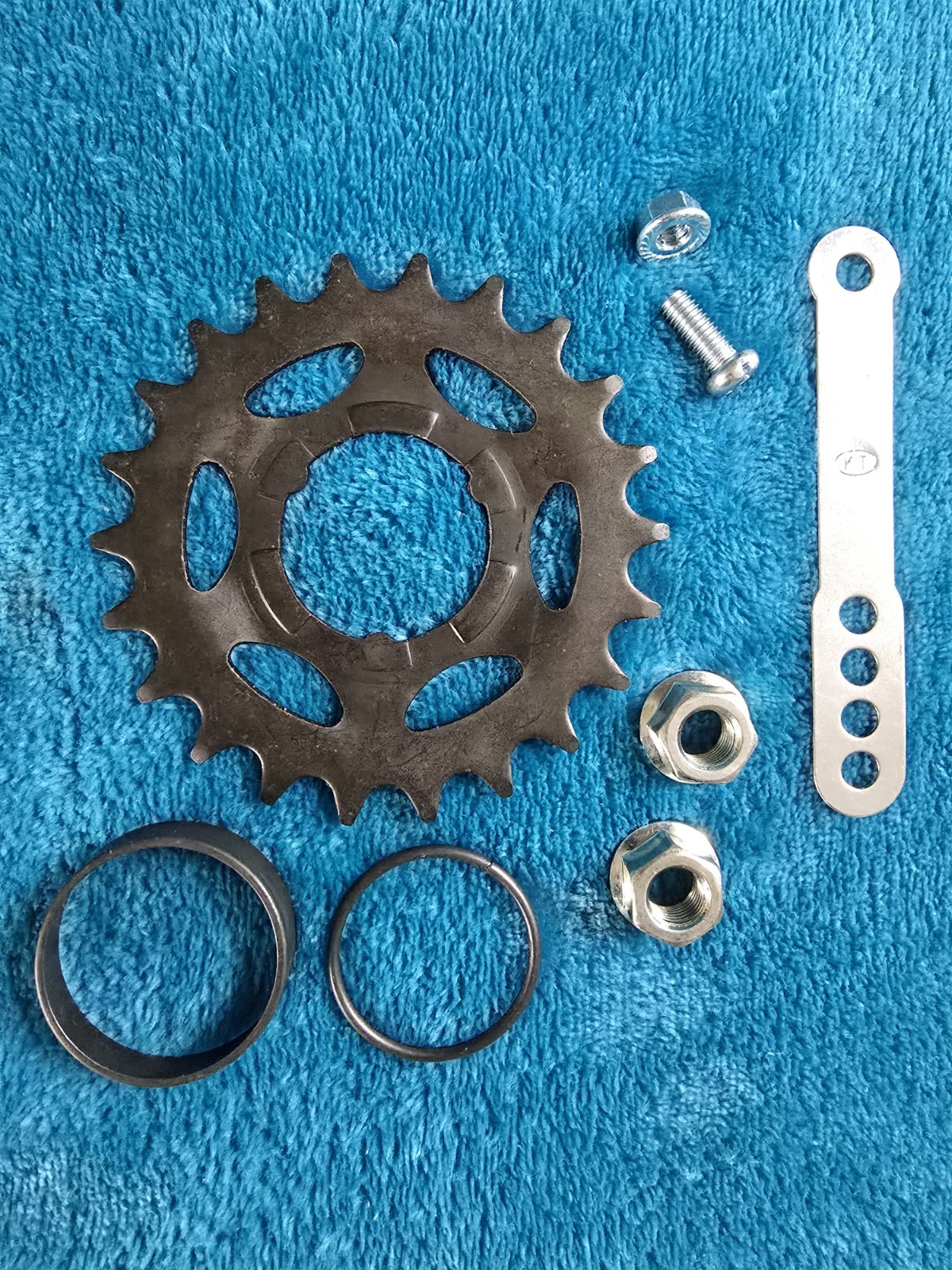 22t Coaster Brake Hub SPROCKET AXLE NUTS STRAP + Cruiser Bicycle Bike Wheel Cog