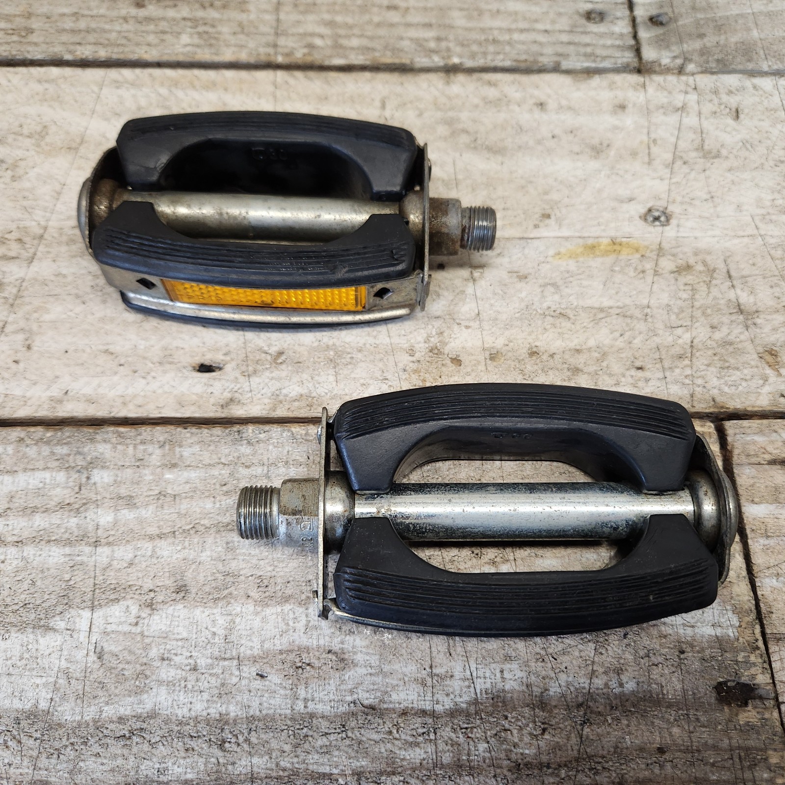 1960s UNION Bow Pedals 9/16 Cruiser Muscle Bike Ratrod Cruiser Black