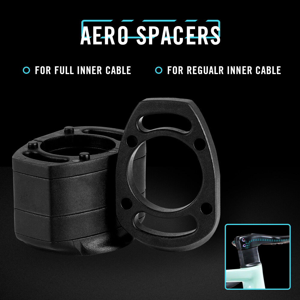 Aero Spacers for Integrated Road Handlebar – Fits 28.6mm (1-1/8″)