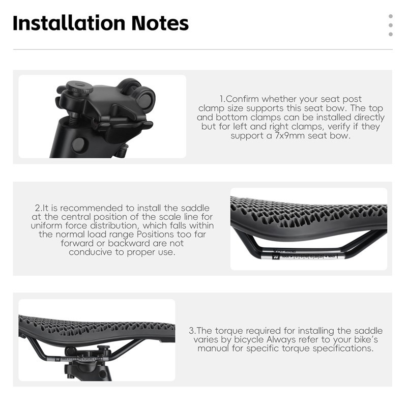 WEST BIKING Bicycle Saddle 3D Printed Honeycomb Cycling Road Bike Seat Cushion