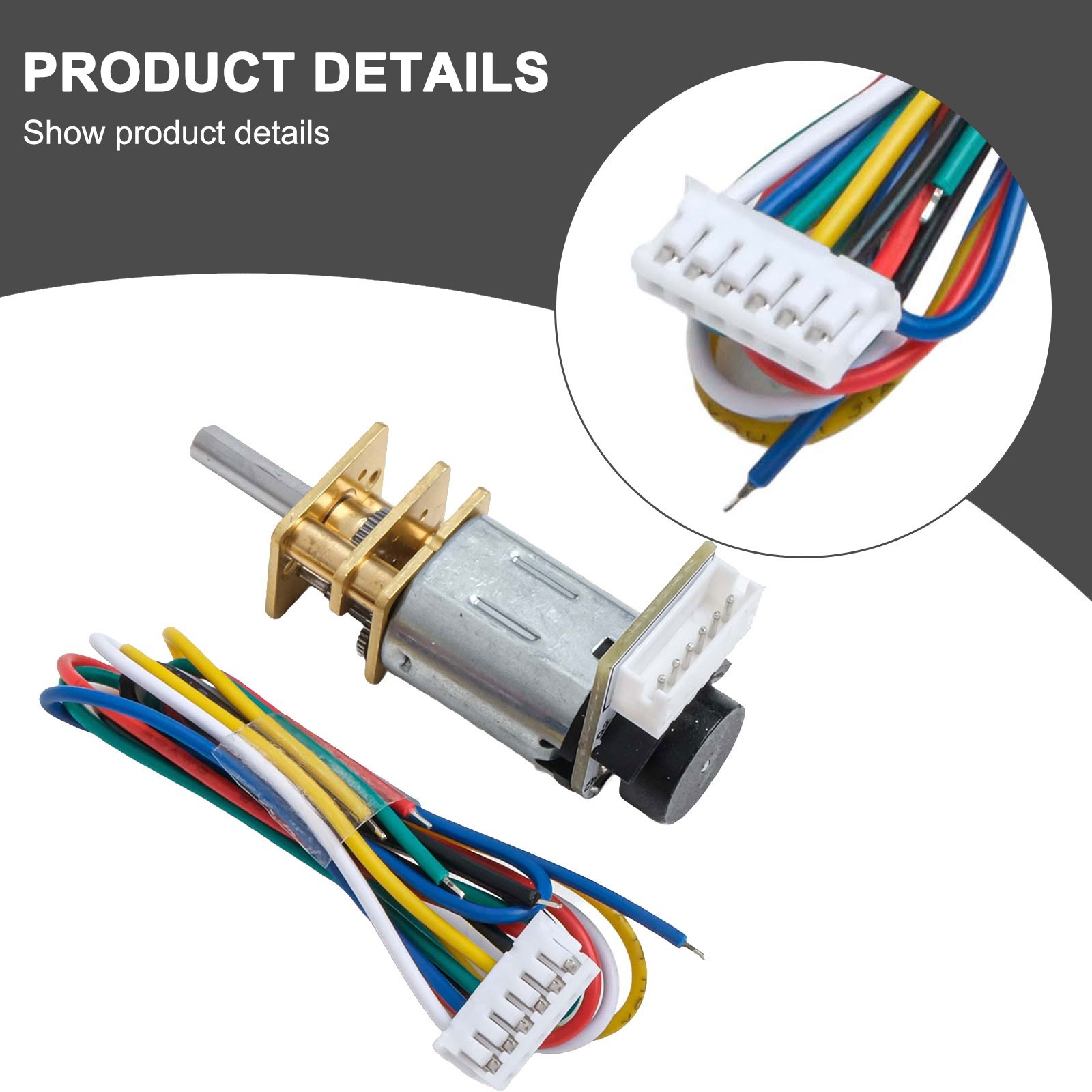 Sleek Design DC 6V Gear Motor with Encoder Compatible with Small