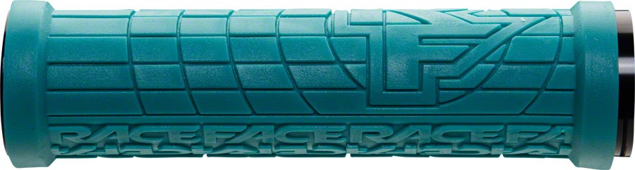 RaceFace Grippler Grips – Turquoise, Lock-On, 33mm