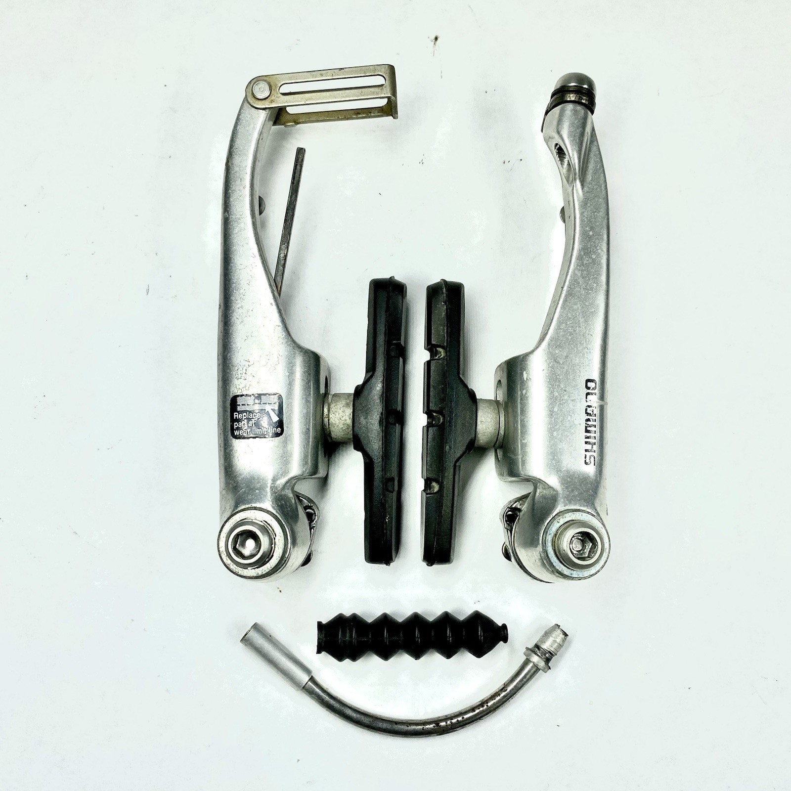 Shimano LX BR-M600 V-Brake Complete Pads Noodle Hardware Vintage MTB